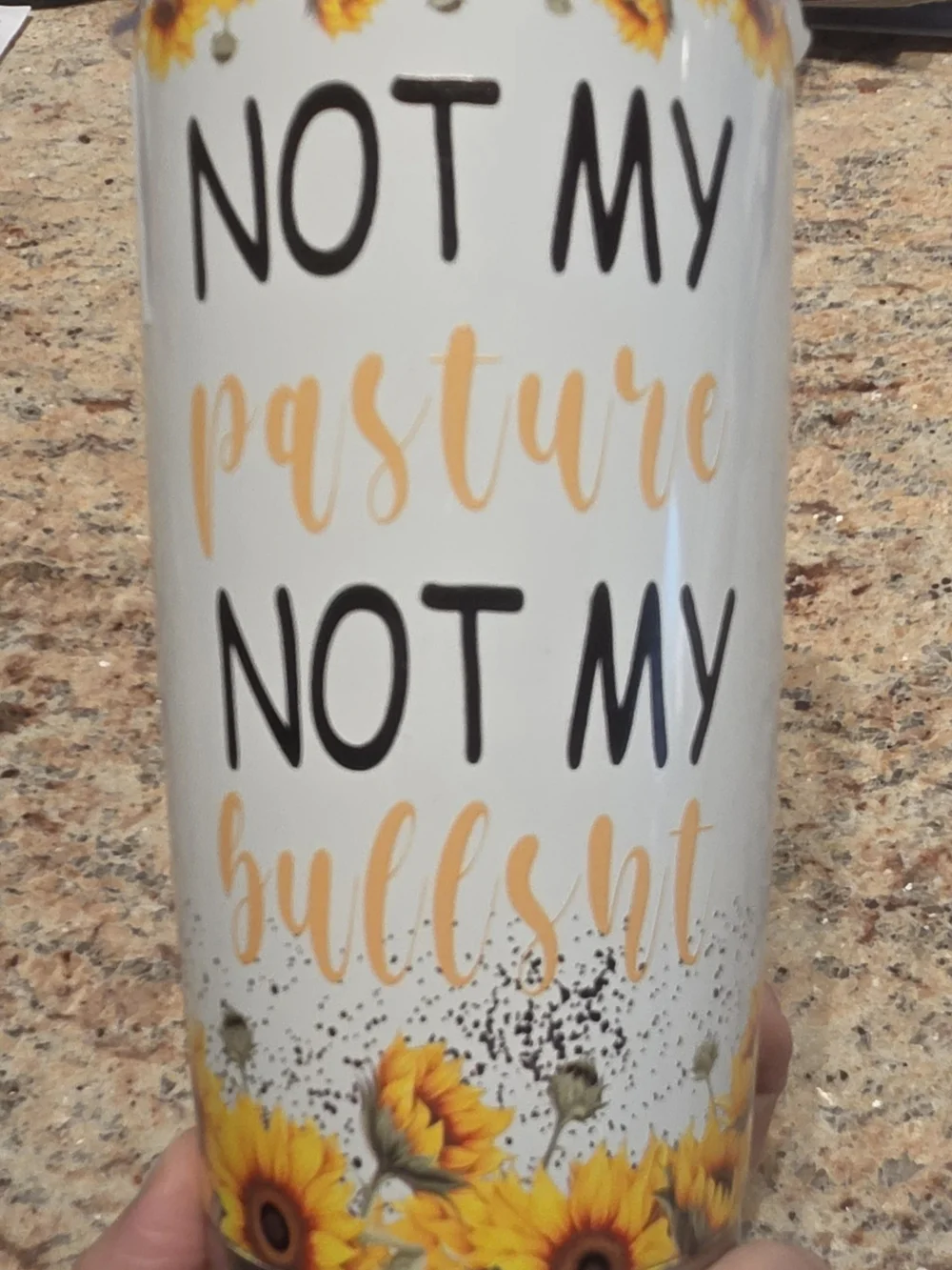 Sassy Handmade Tumbler with Highland Cow